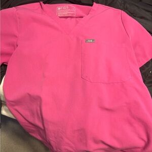 Figs Vivid Pink scrub set
